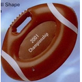 Inflatable Football Shape Stadium Cushion w/ Handle / 15"